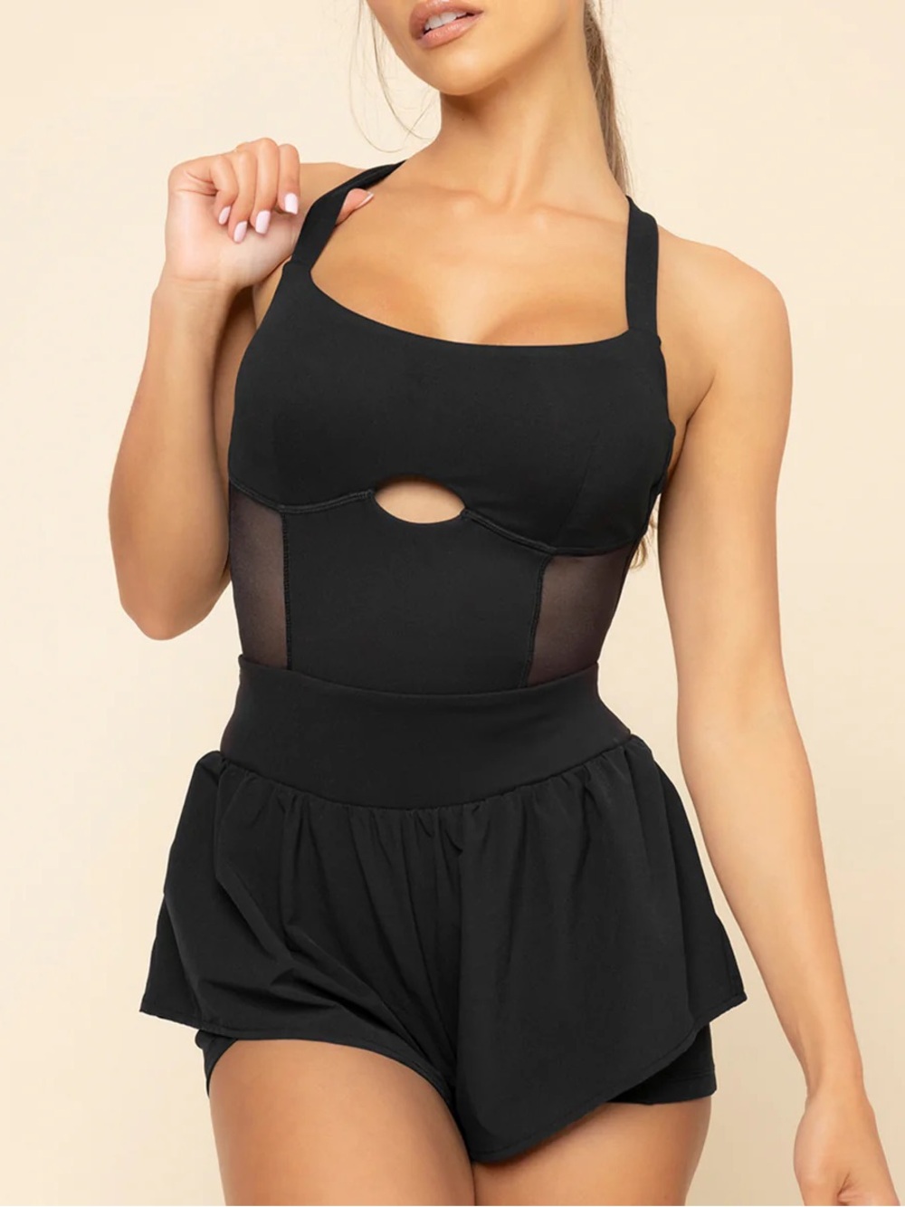 Popflex Supershort Runsie Black